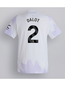 Billige Manchester United Diogo Dalot #2 Bortedrakt 2025-26 Kortermet